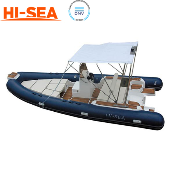 7.6m Fiberglass Hull Inflatable Boat